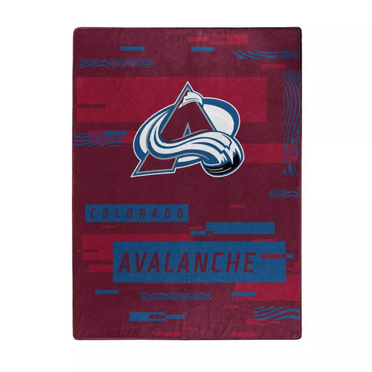 Colorado Avalanche Blanket 60x80 Raschel Digitize Design - ToylandEU