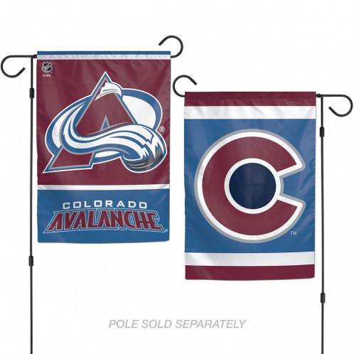 Colorado Avalanche Garden Flag 12x18 Two Sided Special - ToylandEU