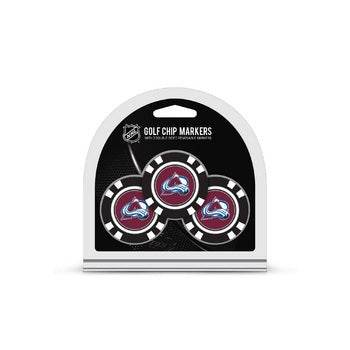 Colorado Avalanche Golf Chip With Marker Three Pack - ToylandEU