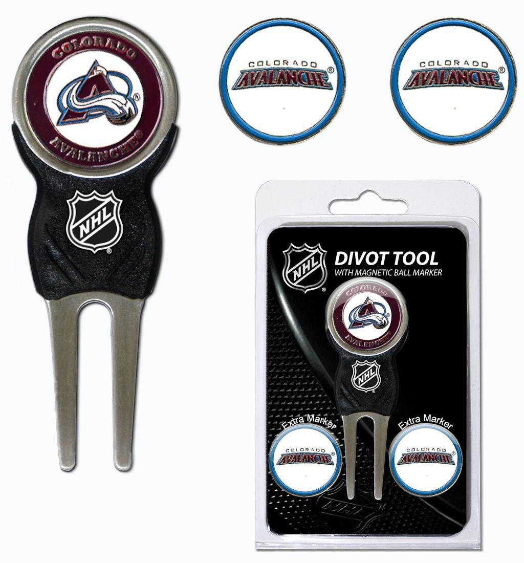 Colorado Avalanche Golf Divot Tool With 3 Magnetic Markers - ToylandEU