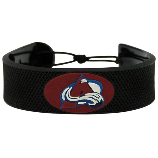 Colorado Avalanche Leather Bracelet With Ceramic Bead - ToylandEU