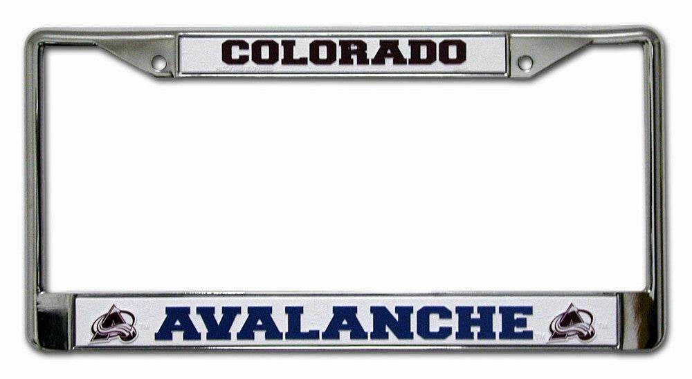 Colorado Avalanche License Plate Frame Chrome - ToylandEU