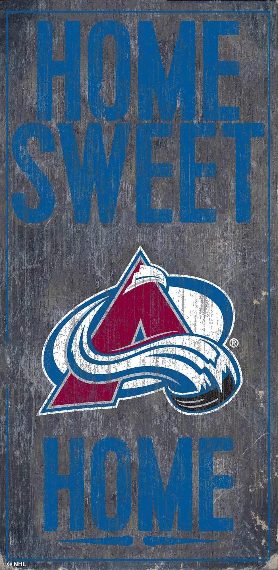  Colorado Avalanche Rustic Wood Sign 6x12 Home Sweet Home -  ToylandEU™