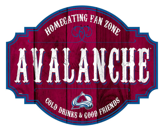 Colorado Avalanche Wood Sign 12 Inch Homegating Tavern - ToylandEU