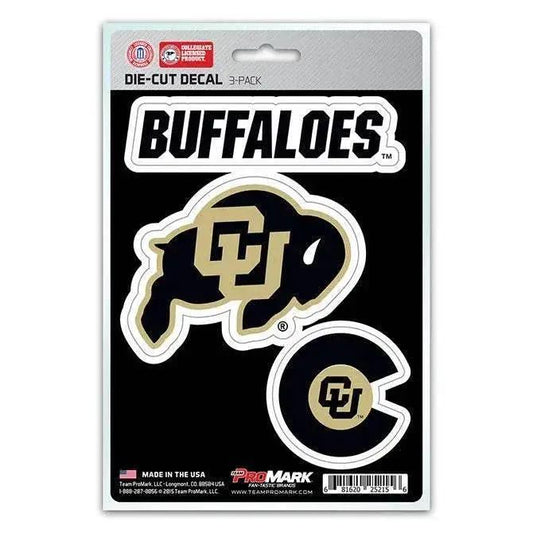  Colorado Buffaloes Die Cut Decals 3 Pack Premium Vinyl -  ToylandEU™