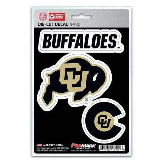  Colorado Buffaloes Die Cut Decals 3 Pack Premium Vinyl -  ToylandEU™