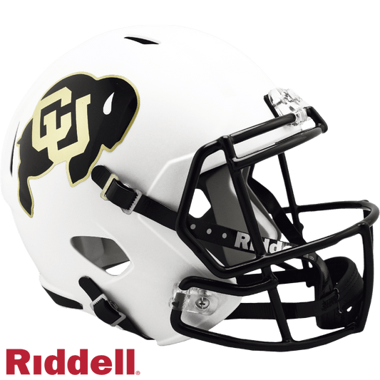 Colorado Buffaloes Riddell Replica Speed Helmet Matte White - ToylandEU