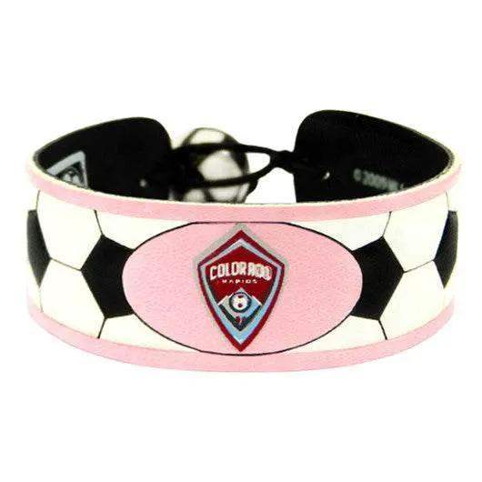  Colorado Rapids Pink Leather Soccer Bracelet Adjustable -  ToylandEU™