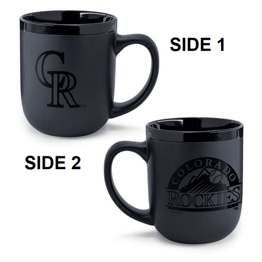 Colorado Rockies 17oz Matte Black Coffee Mug Wincraft - ToylandEU