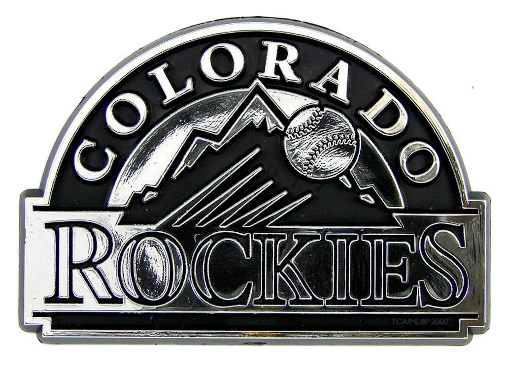 Colorado Rockies Auto Emblem Silver Chrome Badge Premium - ToylandEU