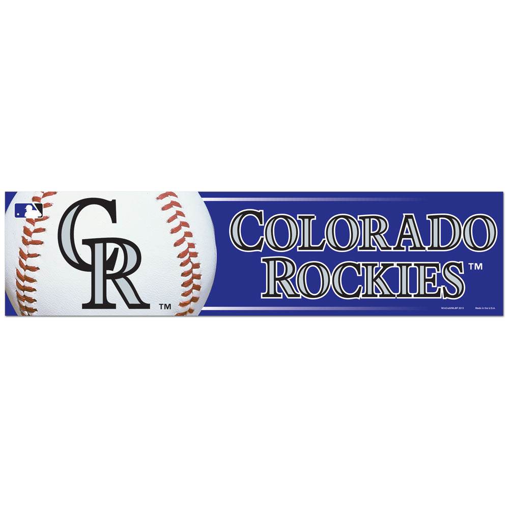 Colorado Rockies Bumper Sticker 3x12 Wincraft Special Order - ToylandEU