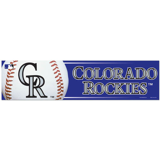 Colorado Rockies Bumper Sticker 3x12 Wincraft Special Order - ToylandEU