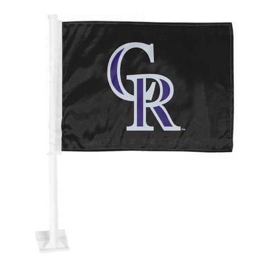 Colorado Rockies Car Flag With Primary Logo Nylon Clip - ToylandEU