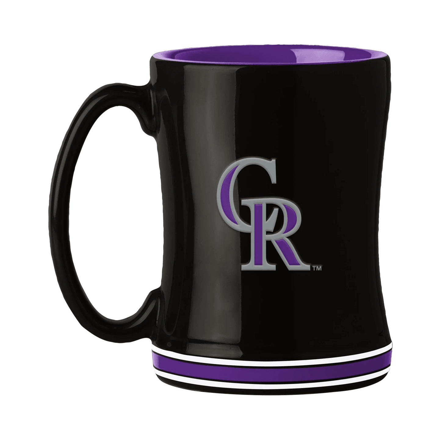 Colorado Rockies Coffee Mug 14oz Sculpted Relief Team Color - ToylandEU