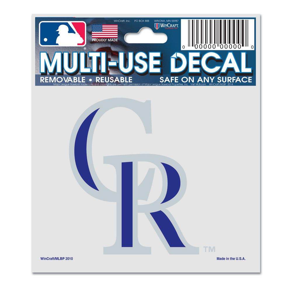 Colorado Rockies Decal 3x4 Multi Use Color Outdoor Vinyl - ToylandEU