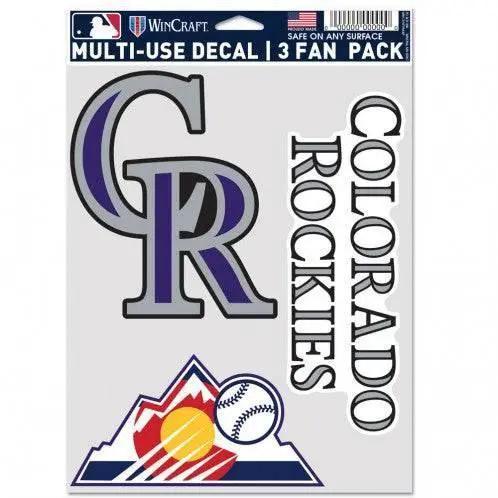  Colorado Rockies Decal Set 3 Pack Multi Use For Fans -  ToylandEU™