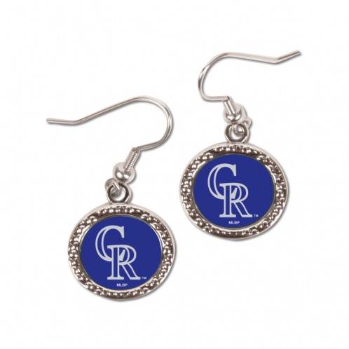 Colorado Rockies Earrings Round Design Officially Licensed - ToylandEU