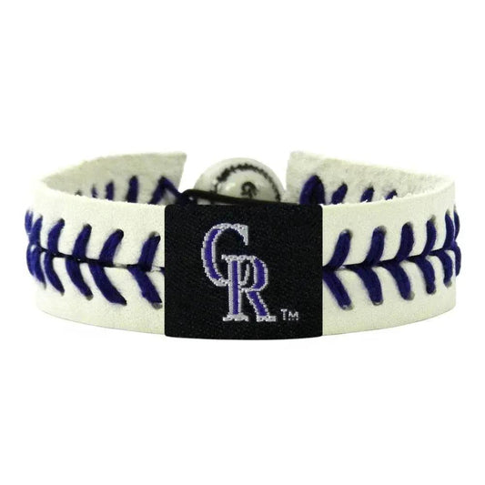  Colorado Rockies Lavender Leather Baseball Bracelet CO -  ToylandEU™