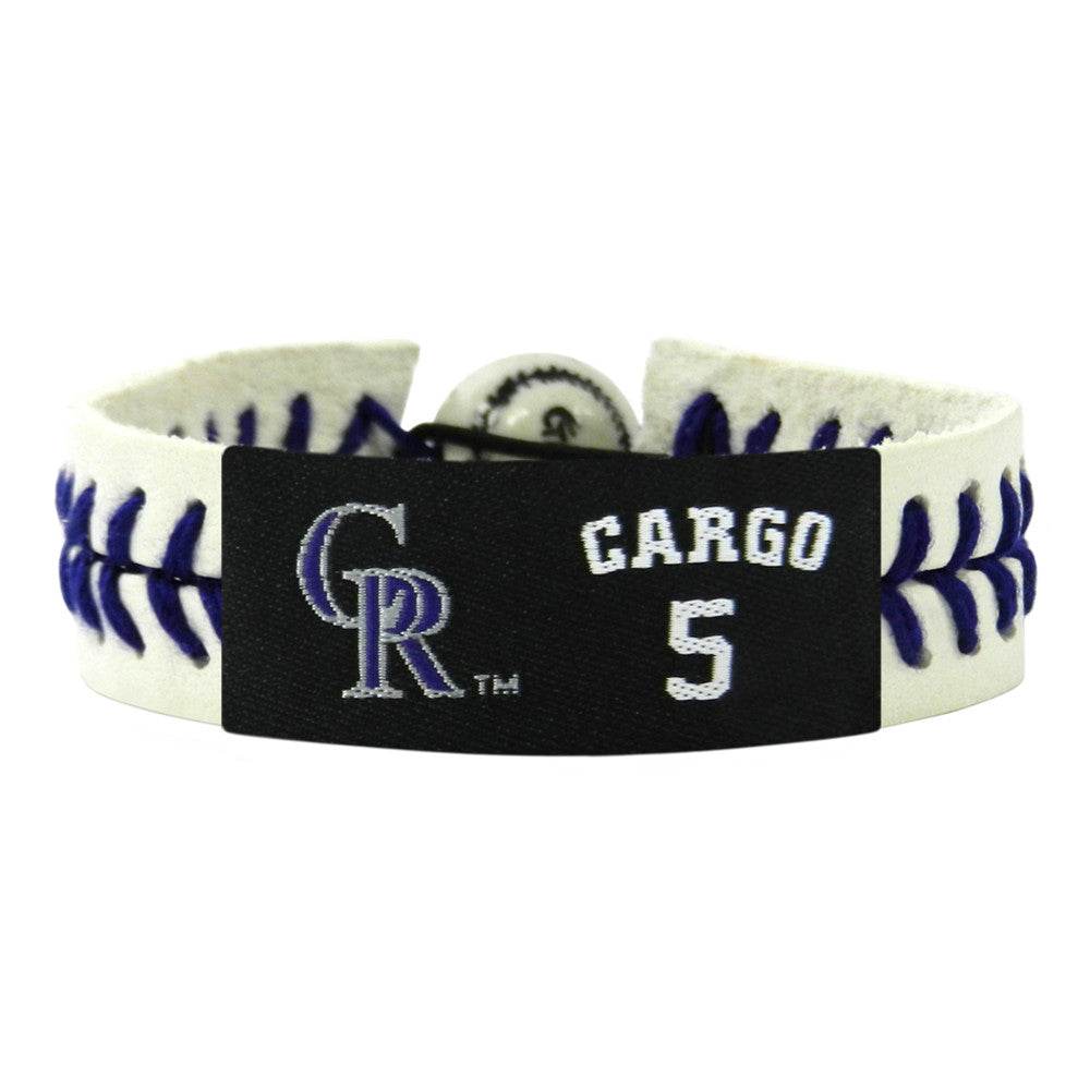 Colorado Rockies Leather Bracelet Carlos Gonzalez Design - ToylandEU