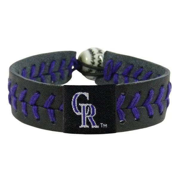  Colorado Rockies Leather Bracelet Team Color Baseball CO -  ToylandEU™