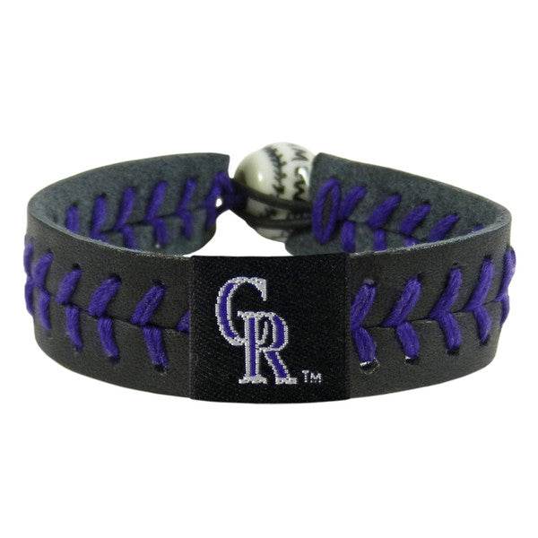 Colorado Rockies Leather Bracelet Team Color Baseball CO - ToylandEU