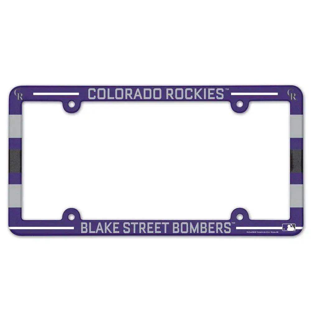 Colorado Rockies License Plate Frame Plastic Full Color Style - ToylandEU
