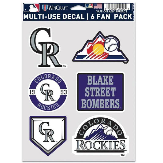  Colorado Rockies Multi Use Fan Decals Six Pack Elite -  ToylandEU™