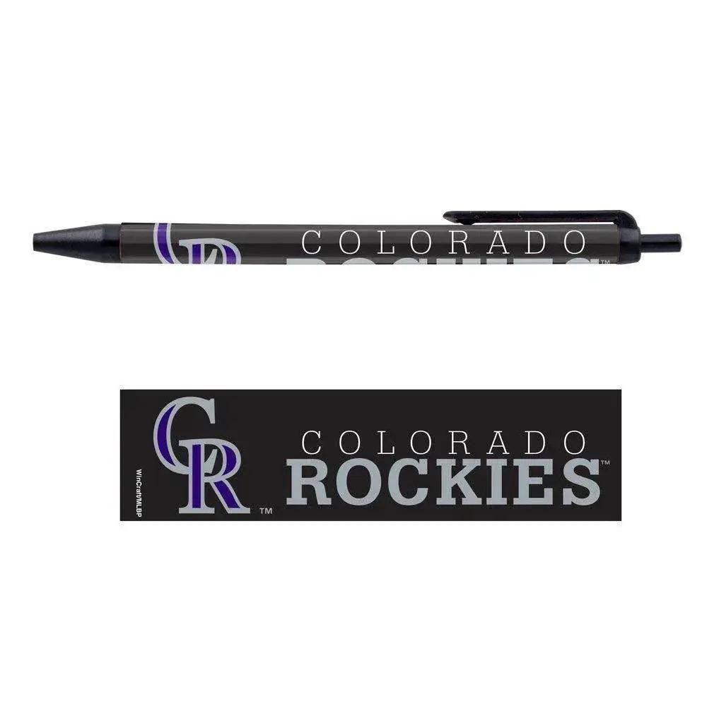  Colorado Rockies Pens 5 Pack Black Ink Official Wincraft -  ToylandEU™