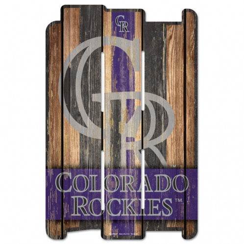 Colorado Rockies Wood Fence Sign 11x17 Special Order - ToylandEU