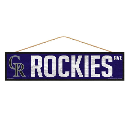 Colorado Rockies Wood Sign 4x17 Avenue Design Special Order - ToylandEU