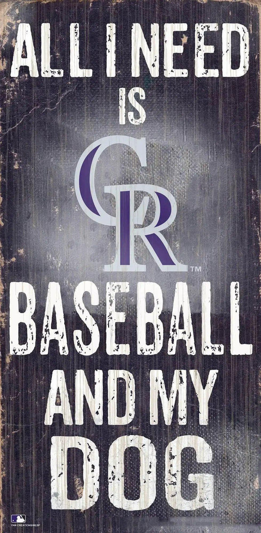  Colorado Rockies Wood Sign 6x12 Baseball And Dog Design -  ToylandEU™