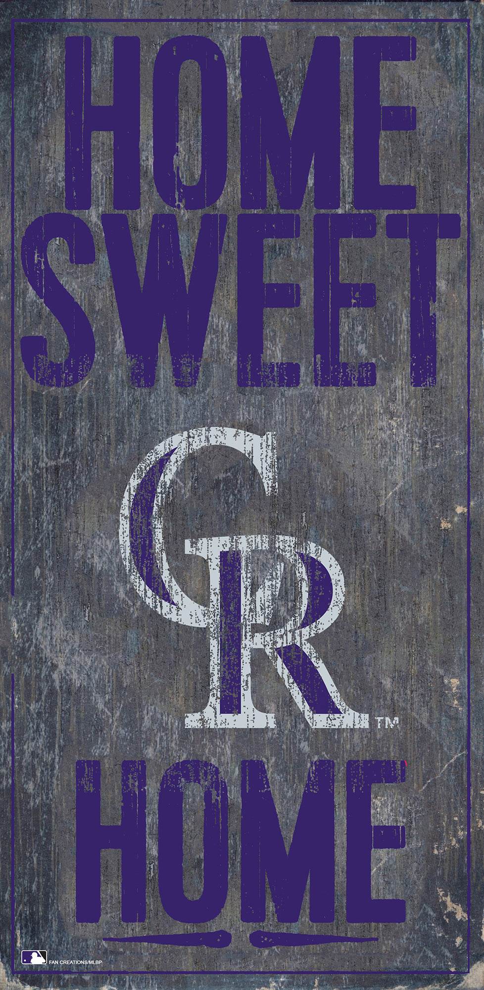 Colorado Rockies Wood Sign 6x12 Home Sweet Home Decor - ToylandEU
