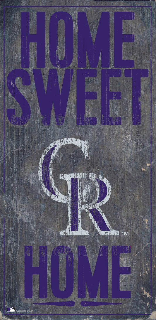 Colorado Rockies Wood Sign 6x12 Home Sweet Home Decor - ToylandEU