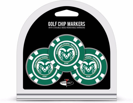 Colorado State Rams Golf Chip Markers 3 Pack By Team Golf - ToylandEU