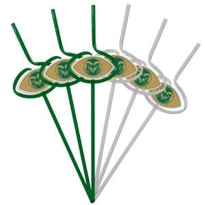 Colorado State Rams Team Sipper Straws Set Of 6 BPA Free - ToylandEU