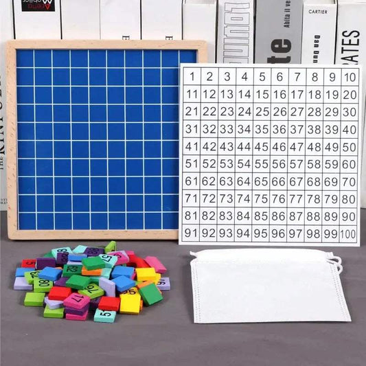  Wooden Number Blocks Colorful 1 To 100 Montessori -  ToylandEU™