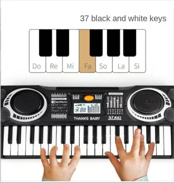 Colorful 37 Key Electronic Musical Instrument for Kids' Early Learning - ToylandEU
