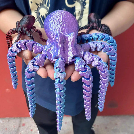  Colorful 3D Printed Octopus Statue Vibrant Desk Decor -  ToylandEU™