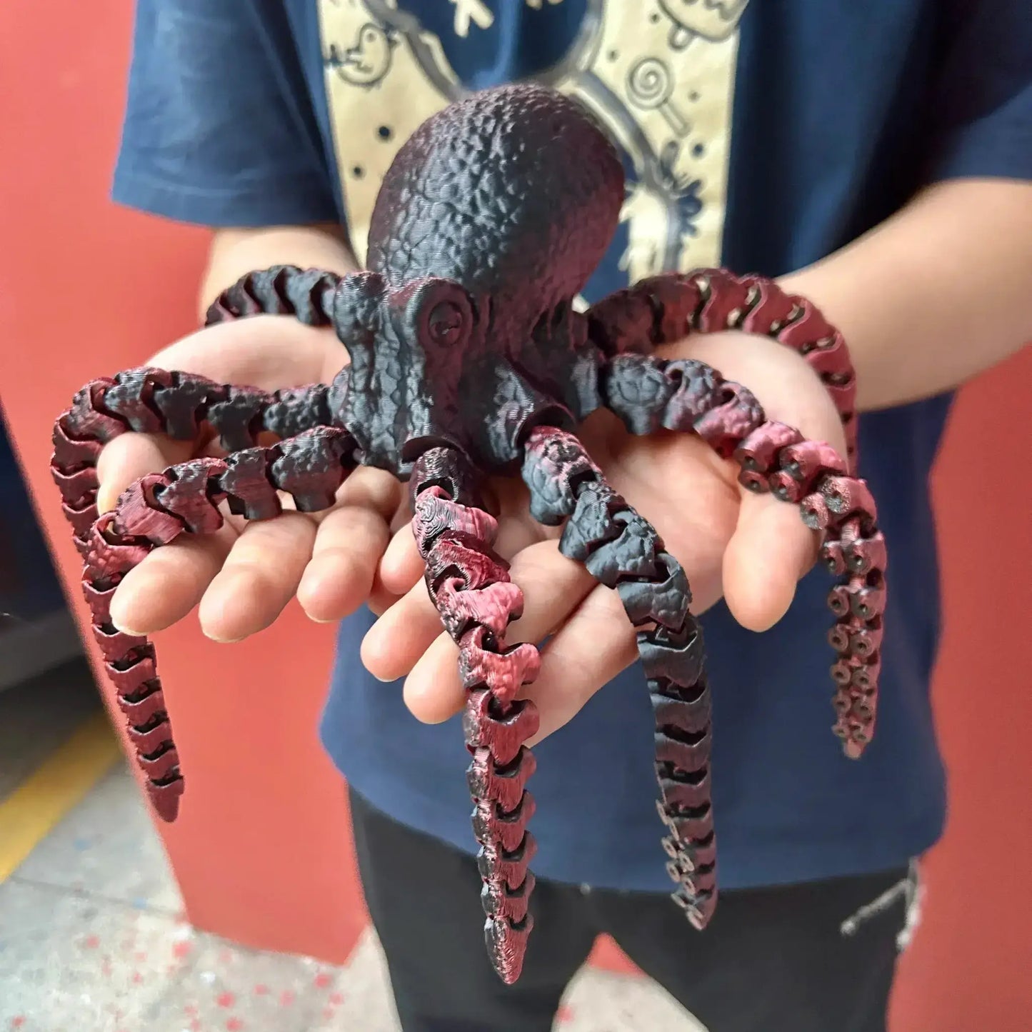 Colorful 3D Printed Octopus Statue Desktop Decoration - ToylandEU