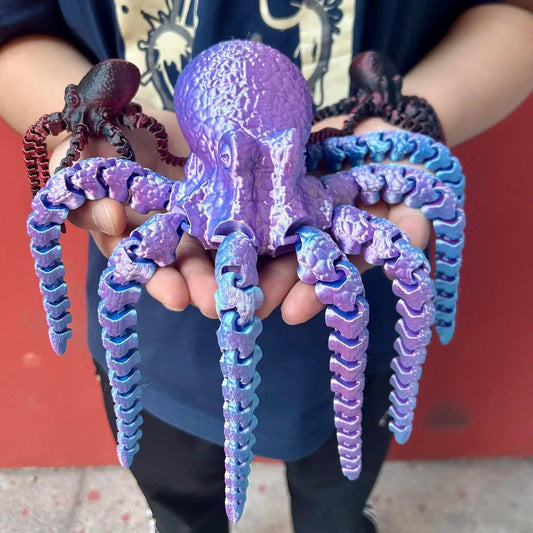  Colorful 3D Printed Octopus Statue Vibrant Desk Decor -  ToylandEU™