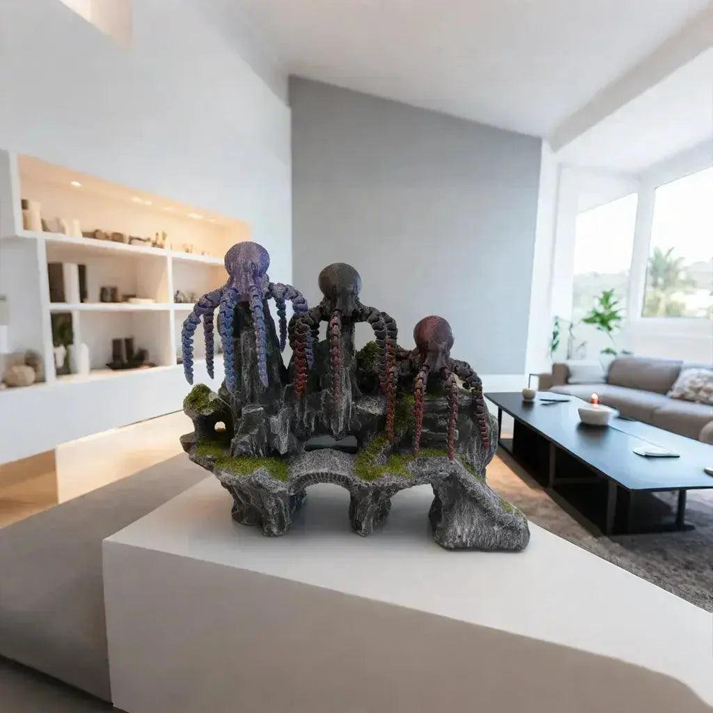  Colorful 3D Printed Octopus Statue Vibrant Desk Decor -  ToylandEU™