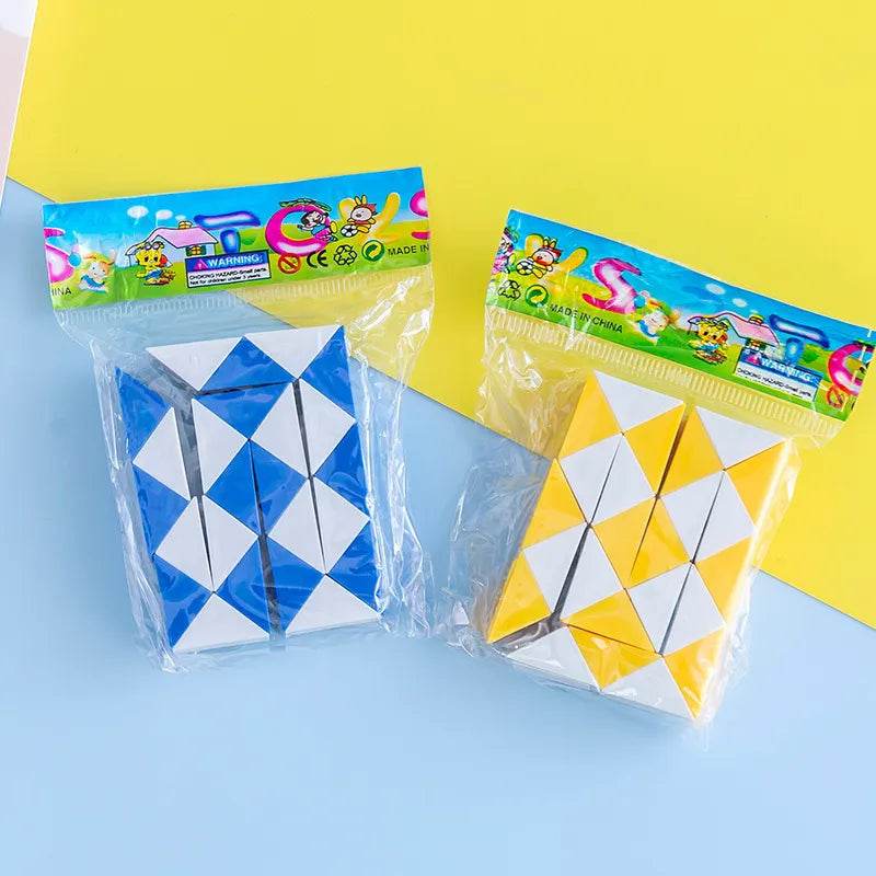 Colorful 6-Piece Folding Magic Snake Cube Set - Fun Educational Toy - ToylandEU