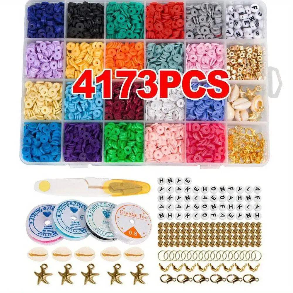  Colorful 6mm Polymer Clay Beads Kit Toyland EU -  ToylandEU™