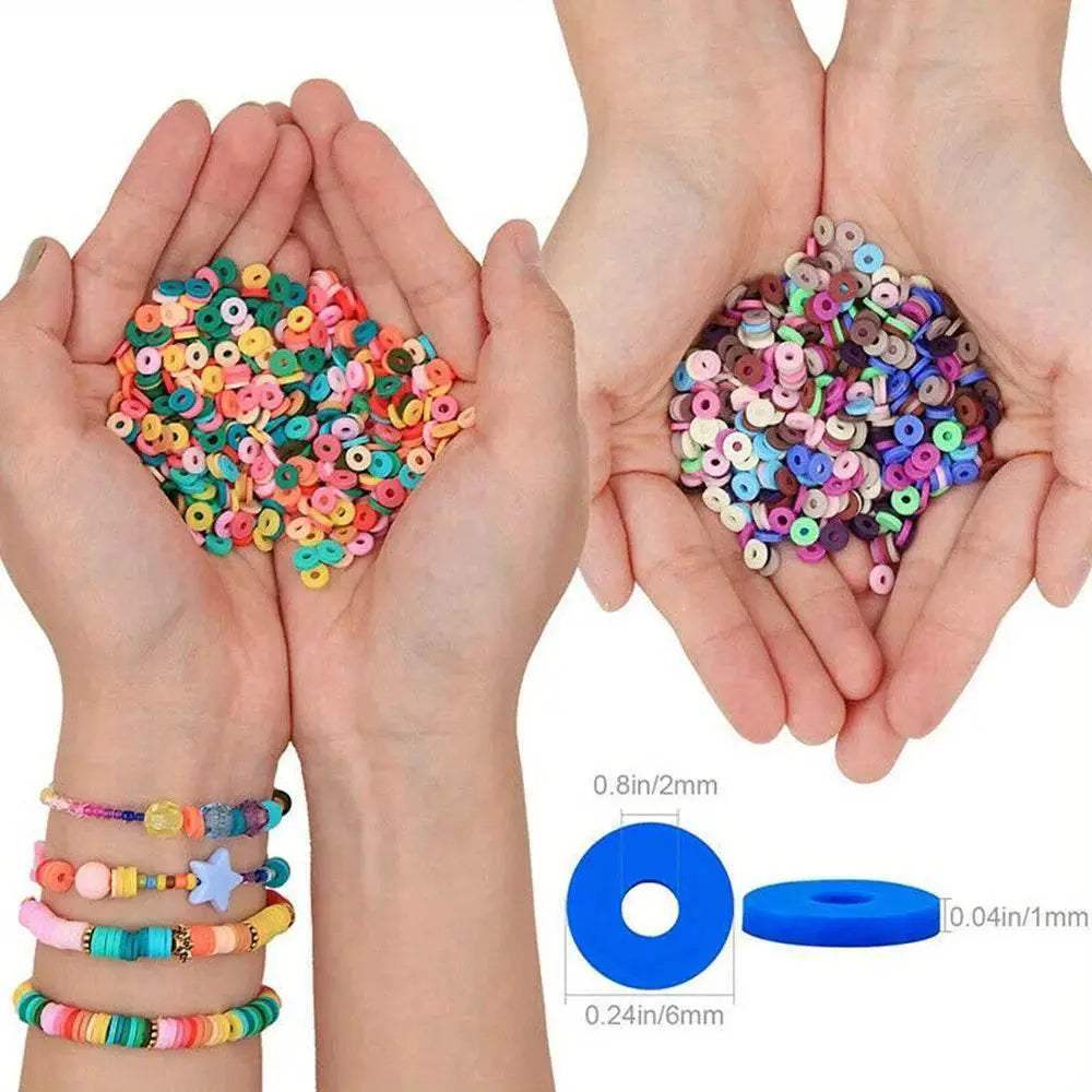  Colorful 6mm Polymer Clay Beads Kit Toyland EU -  ToylandEU™
