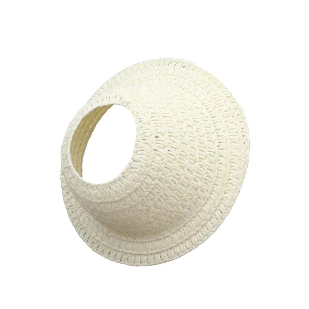 Colorful Bamboo Straw Hat with Hollow Design for Outdoor Activities Unisex Labubu - ToylandEU