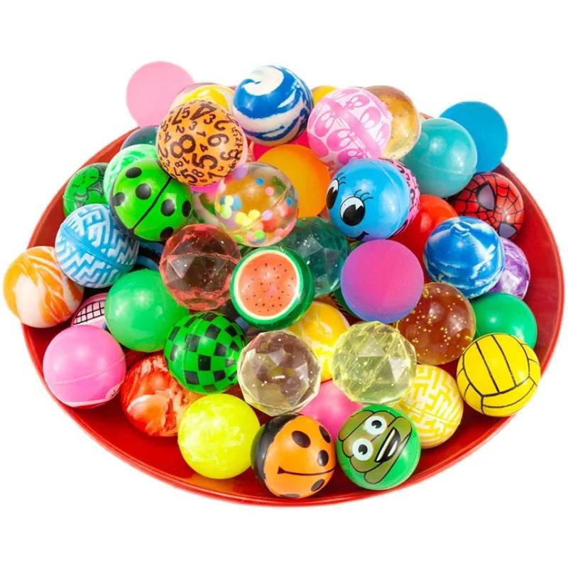 Colorful Bouncy Ball Capsules for Kids - Set of 10 or 20 Fun Toys - ToylandEU