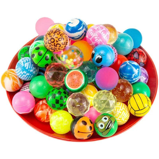 Colorful Bouncy Ball Capsules for Kids - Set of 10 or 20 Fun Toys - ToylandEU