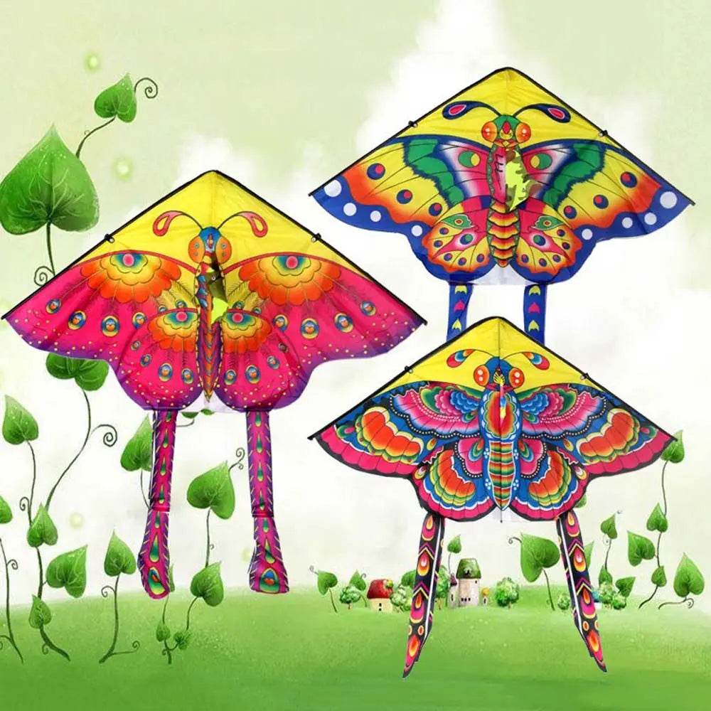 Colorful Butterfly Kite - Easy-Fly Design with Long Tail & Handle - ToylandEU