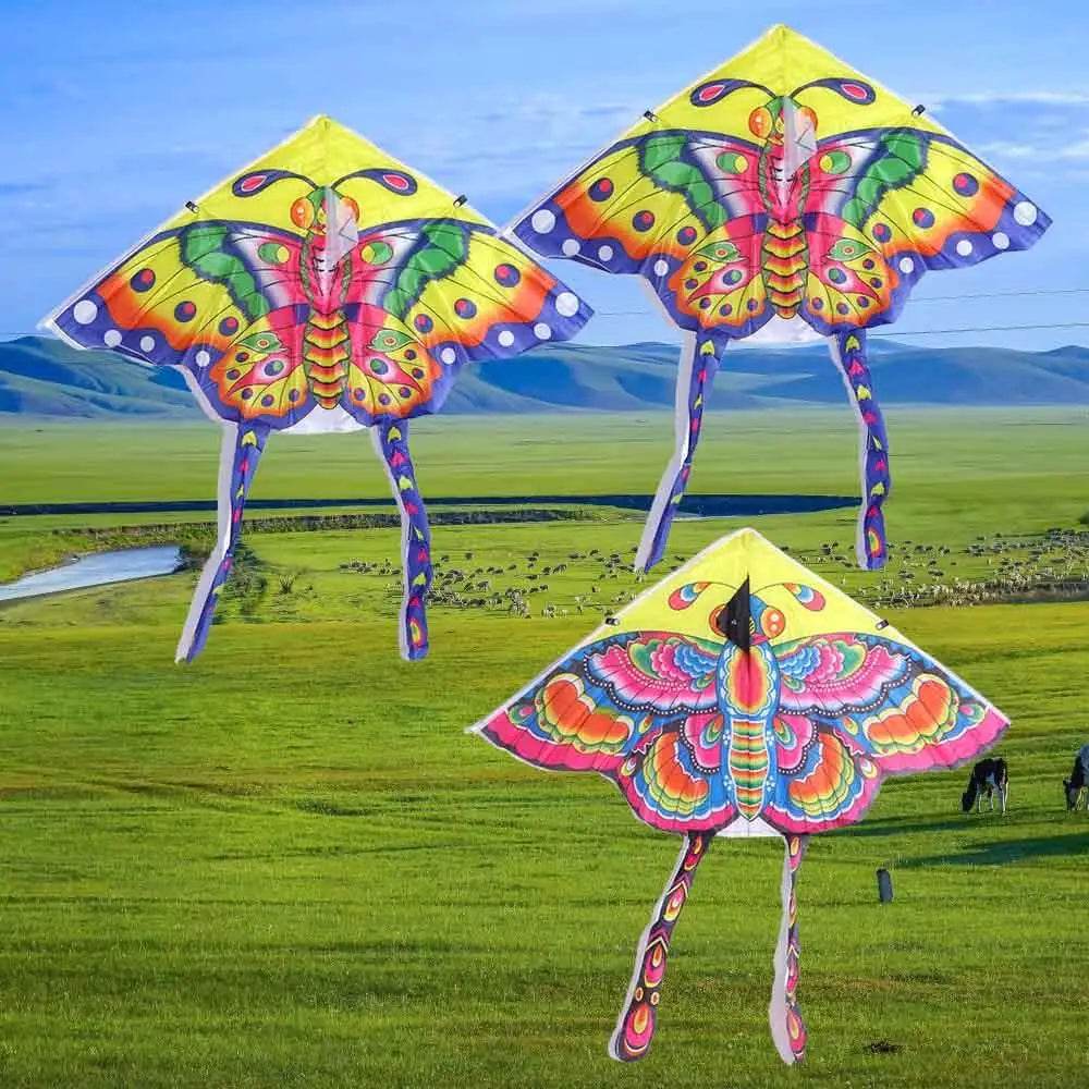 Colorful Butterfly Kite - Easy-Fly Design with Long Tail & Handle - ToylandEU