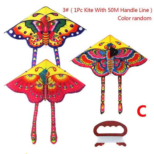 Colorful Butterfly Kite - Easy-Fly Design with Long Tail & Handle - ToylandEU